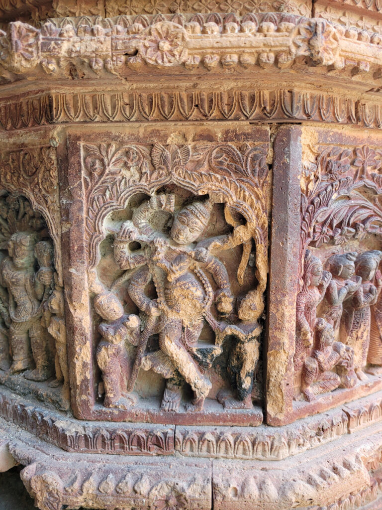 A carving of Krishna