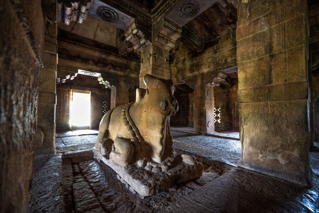 Inside Lad Khan Temple