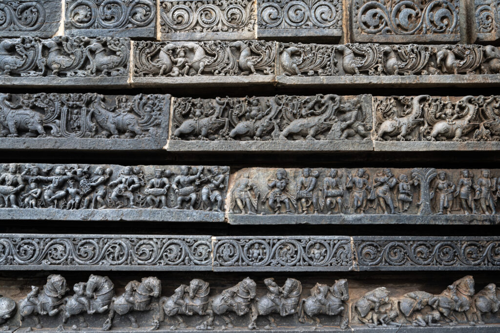 Intricately carved friezes