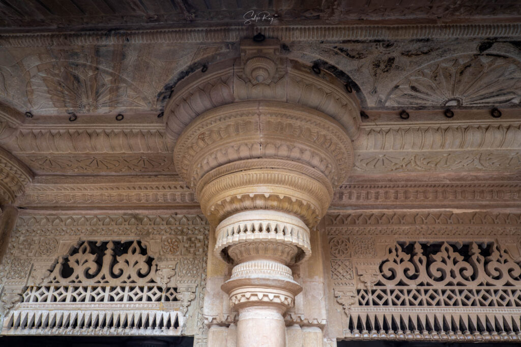Ornately carved columns