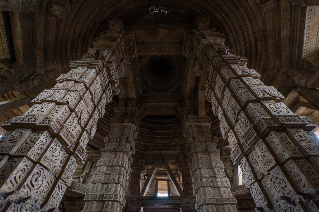 Inside the Saas Baahu Temple