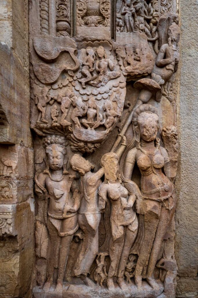 Sculptures of Teli Ka Mandir