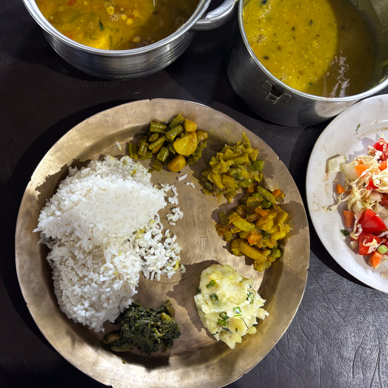 Simple lunch at Majuli