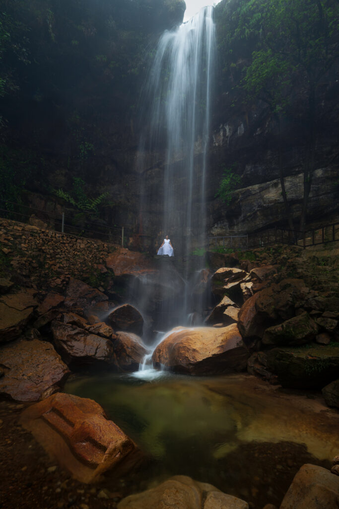 Waterfalls inside Garden of Caves