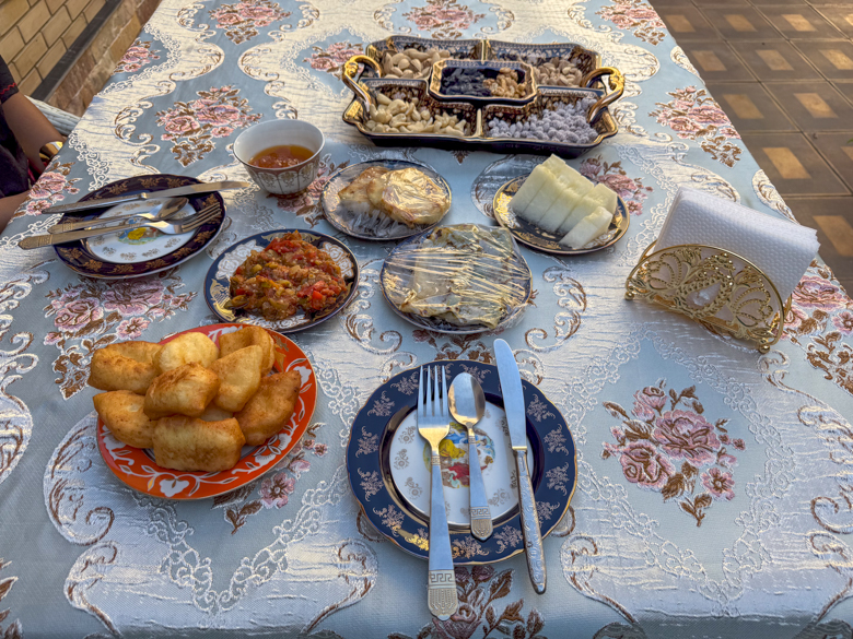 Breakfast spread at Bukhara