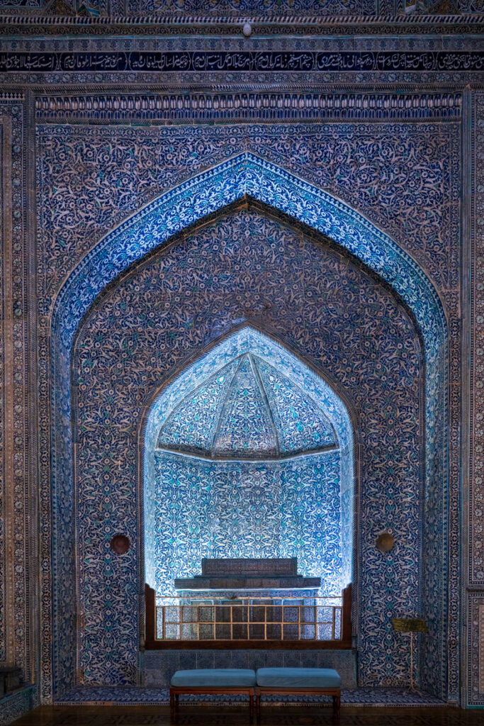 Inside the mausoleum